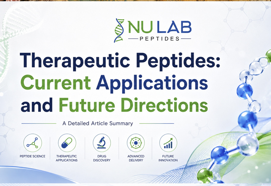 Therapeutic Peptides: Current Applications and Future Directions – A Detailed Summary — editorial illustration